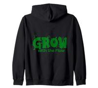Crecer con la motivación botánica Flow Sudadera con Capucha