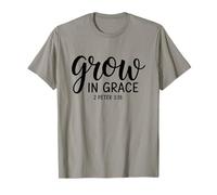 Crecer en Gracia 2 Pedro 3:18 Cristiano Camiseta