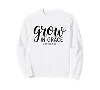 Crecer en Gracia 2 Pedro 3:18 Cristiano Sudadera