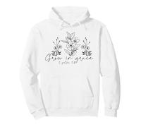 Crecer en Gracia Cristianos Hombres y Mujeres Agradecidos Sudadera con Capucha