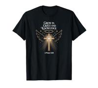 Crecer en Gracia y Conocimiento 2 Pedro 3:18 Cruz Camiseta