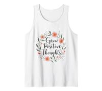 Crecer Pensamientos Positivos Mindfulness Floral Crecimiento Personal Suave Camiseta sin Mangas
