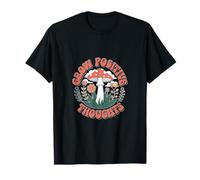 Crecer Pensamientos Positivos Seta Floral Positividad Camiseta