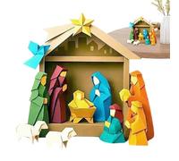Crèche de Noël - Activités Manuelles en Papier Chrétien pour | Cadeaux et Jeux de la Nativité | Idée Cadeau pour Débutants et Toute la Famille, Décoration Noël