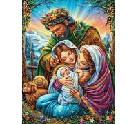 Crèche de Noël Avec la Sainte Famille Rompecabezas 1000 Piezas Cartón para Niños Mayores 14 Años Mitos fantásticos Cuento De Hadas Entretenimiento Casa Terapia Relajación Ocio Doméstico Detalle Único