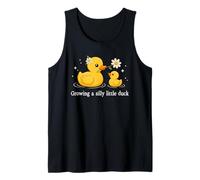 Creciendo un pequeño Pato Tonto Linda mamá y Patito bebé Camiseta sin Mangas