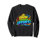 Crecimiento Mentalidad Motivación Progreso Tipografía Diseño Sudadera