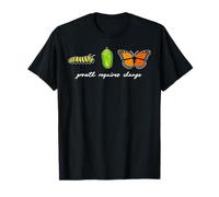 Crecimiento Requiere Cambio Ciclo de Vida de la Mariposa Inspir Camiseta