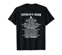 Credo de veteranos Soy un veterano He visto y hecho cosas Camiseta