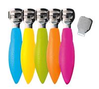 Credo Solingen callos longitudinal Pop Art con rallador Clip, cromado, color rosa