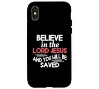 Cree en el Señor Jesús y serás Salvo Carcasa para iPhone X/XS