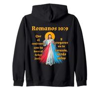 Cree En En Jesús Y Serás Salvo. Romanos 10:9 Biblia Sudadera con Capucha