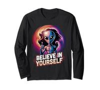 Cree en ti mismo alienígena motivación ovnis inspiradora Manga Larga