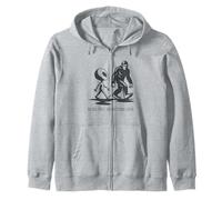 Cree las primeras preguntas más tarde - Bigfoot UFO Alien Sasquatch Sudadera con Capucha
