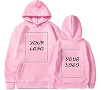 Cree Su Propio Estilo con Una Sudadera con Capucha Personalizada para Parejas: Jersey De Bricolaje con Su Diseño Único De Foto, Texto O Logotipo Pink,XL
