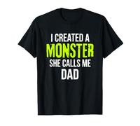 Creé un Monstruo, Ella me Llama papá Vintage Sunset Funny Camiseta