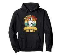 Creé un Monstruo, me Llama papá Vintage Sunset Baseball Sudadera con Capucha