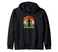 Creé un Monstruo Que me Llama papá Vintage Sunset Football Sudadera con Capucha