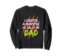 Creé un Monstruo Que me Llama papá Vintage Sunset Funny Sudadera