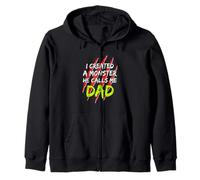 Creé un Monstruo Que me Llama papá Vintage Sunset Funny Sudadera con Capucha