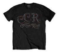 Creedence Clearwater Revival Ccrts05mb02 Camiseta, Negro, M Unisex Adulto