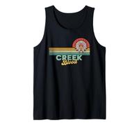 Creek Blood Retro Sun Vintage Indian American Tocado Camiseta sin Mangas