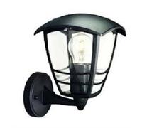 Philips My Garden Creek - Lámpara de pared, tipo aplique, 1 x 60 W, 220 V, color negro