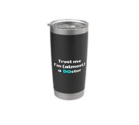 Créeme, soy casi un médico osteópatas Futuro DO D.O Vaso térmico de acero inoxidable de doble pared