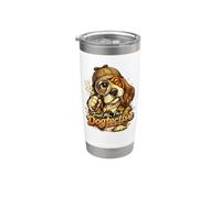 Créeme, soy un Dogtective! Divertido perro detective Vaso térmico de acero inoxidable de doble pared