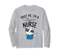 Créeme, Soy una súper Enfermera - Gato de enfermería Manga Larga