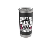 Créeme, soy veterinario, lo he visto todo y lo arreglé Vaso térmico de acero inoxidable de doble pared