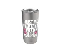 Créeme, soy veterinario, lo he visto todo y lo arreglé Vaso térmico de acero inoxidable de doble pared