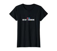 Creencia Mayor Que la Medicina Placebo Camiseta gráfica económica, Mujer, Negro, XS