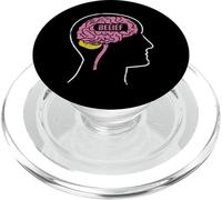 Creencia Poder Cerebral Diseño de Pensamiento PopSockets PopGrip para MagSafe