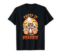 Creep It Beardie Dragón Halloween Lagarto Diseño Herp Keeper Camiseta