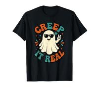 Creep It Real Creepy Cool Humoris Halloween Humor Lindo Divertido Camiseta