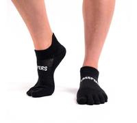 Creepers Blister Busting Merino Toe Socks, calcetines de tobillo invisibles, tallas unisex para hombres y mujeres, Negro -, Small