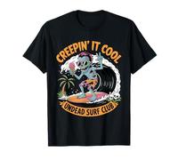 Creepin' It Cool Zombie Summerween Divertido Halloween verano Camiseta