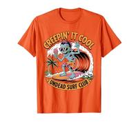 Creepin' It Cool Zombie Summerween Divertido Halloween verano Camiseta