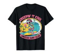 Creepin' It Cool Zombie Summerween Divertido Halloween verano Camiseta