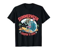 Creepin' It Cool Zombie Summerween Divertido Halloween verano Camiseta