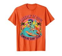 Creepin' It Cool Zombie Summerween Divertido Halloween verano Camiseta