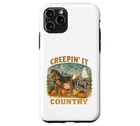 Creepin’ It Country Cute Farm Halloween Animals Carcasa para iPhone 11 Pro