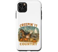 Creepin’ It Country Cute Farm Halloween Animals Carcasa para iPhone 11 Pro MAX