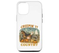 Creepin’ It Country Cute Farm Halloween Animals Carcasa para iPhone 12/12 Pro