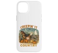 Creepin’ It Country Cute Farm Halloween Animals Carcasa para iPhone 14 Plus