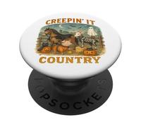 Creepin’ It Country Cute Farm Halloween Animals PopSockets PopGrip Adhesivo