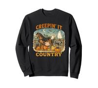 Creepin’ It Country Cute Farm Halloween Animals Sudadera