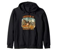 Creepin’ It Country Cute Farm Halloween Animals Sudadera con Capucha