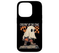 Creepin Up The Crag Divertido Halloween Fantasma Senderismo Escalada Carcasa para iPhone 14 Pro